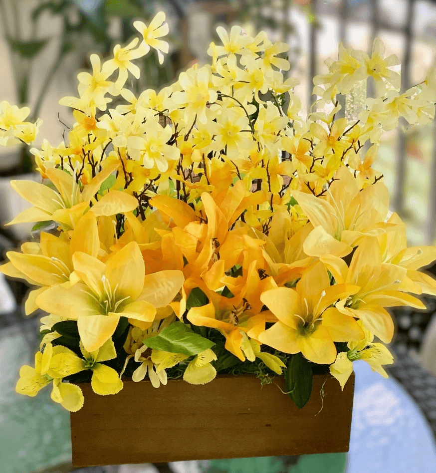 Yellow Paper Flowers